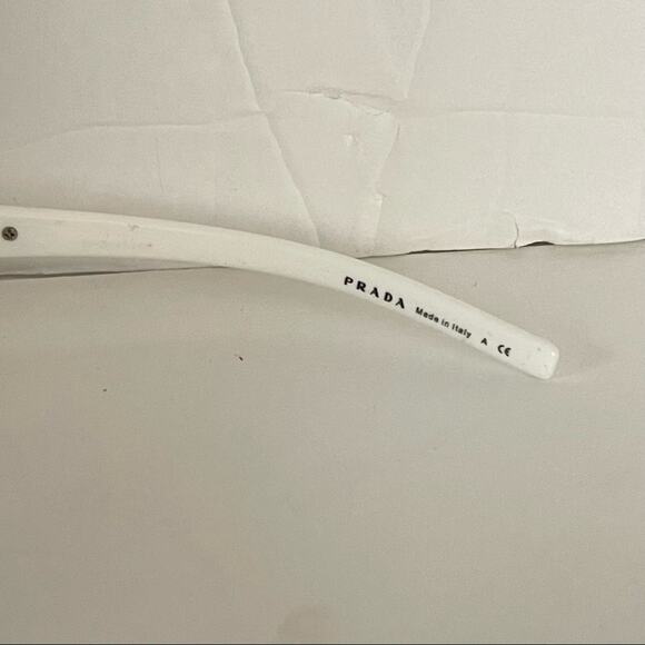 Prada Sunglasses SPR 69V Sporty White Shield Wrap - Picture 4 of 6